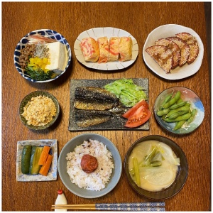 尼神インター誠子が作った品数が多い食事