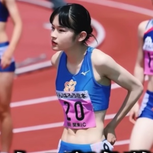 志村美希さんが、日本体育大学時代に陸上選手として活躍している画像