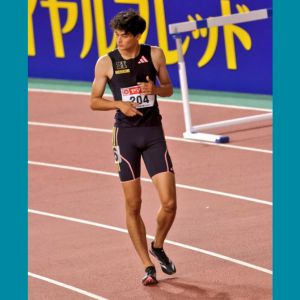 陸上選手の、豊田兼さんの顔が小さく、足も長くてスタイルが良いことが分かる画像2