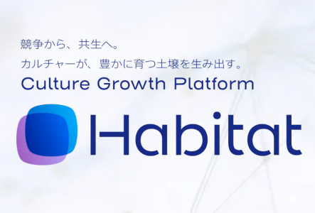 小島瑠璃子の夫、北村功太が立ち上げた会社『Habitat』のロゴマークの画像