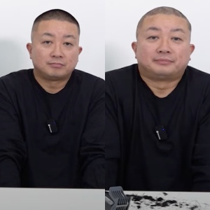 チョコプラの謝罪動画で松尾が坊主頭になった姿
