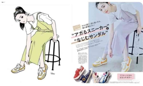 江口寿史がトレパクした過去のイラスト作品2