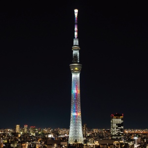 SixTONESが紅白で生中継する某所と思われるスカイツリーの画像